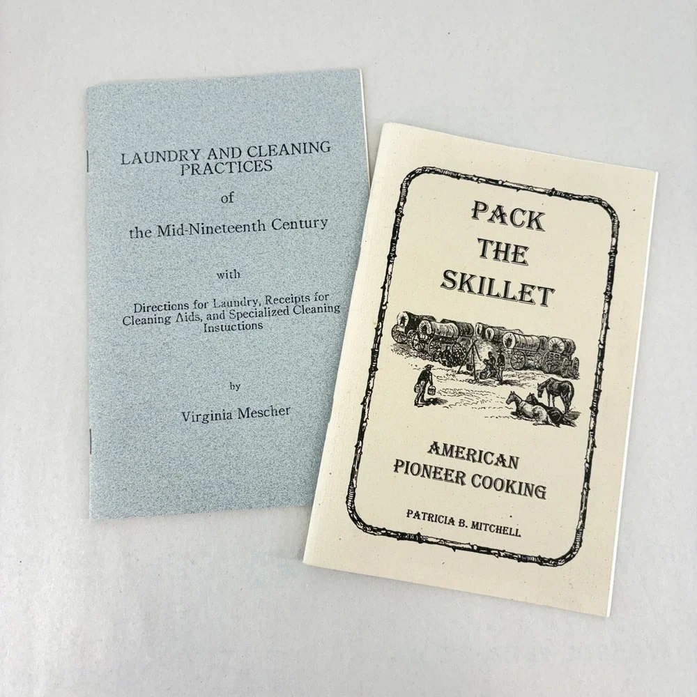 Civil War Pioneer Cooking Laundry Practice Book Lot Mescher Mitchell Reenactment